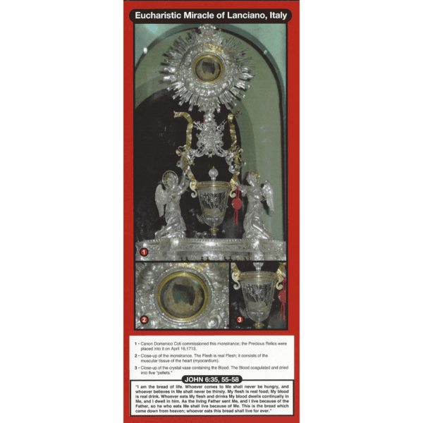 Eucharistic Miracle - Lanciano, Italy (50 Pack)